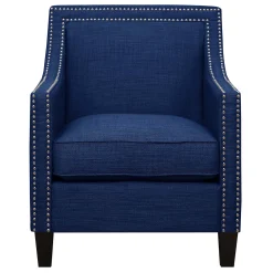 Providence Erica Studded Accent Chair, Blue Outlet