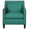 Providence Erica Studded Accent Chair, Teal Opening Sales