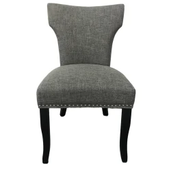 Providence Jhene Ii Studded Back Dining Chair, Grey Discount Online