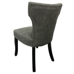 Providence Jhene Ii Studded Back Dining Chair, Grey Discount Online