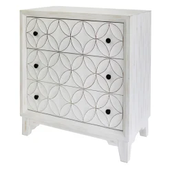 Providence Lorie White 3-Drawer Cabinet Discount Online