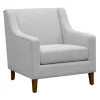 Providence Wells Accent Chair, Light Grey Opening Sales