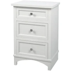 Rachel White 3 Drawer Wood Cabinet Gift Selection