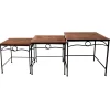 Rectangle Wood Top With Metal Leg Table, Large Featured