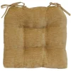 Reese Chenille Gold Chair Pad Opening Sales