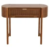 Reston Round Corner Wooden Console Table Less Expensive