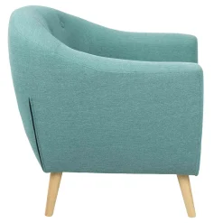 Rockwell Accent Chair & Ottoman Set, Teal Clearance