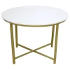 Round Gold Coffee Table With Marble Top Low Price