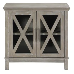 Rowan 2-Drawer Grey Cabinet Flash Sale