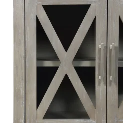 Rowan 2-Drawer Grey Cabinet Flash Sale