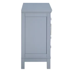 Sadie 2-Drawer Geometric Cabinet, Grey Bargain Sale