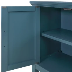 Sadie 2-Drawer Geometric Cabinet, Turquoise Clearance