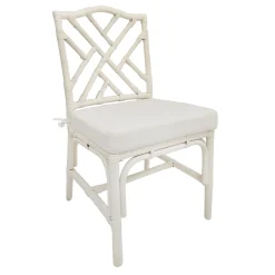 Set Of 2 Grace Mitchell Dana White Rattan Dining Chair Gift Selection