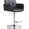 Stout Black Faux Leather Adjustable Barstool Promotion
