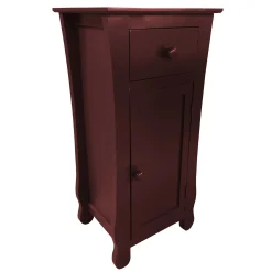 Theodore Dark Brown 1-Drawer Cabinet End Table, 29 Bargain Sale