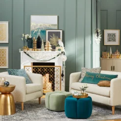 Tracey Boyd Teal Ottoman Gift Selection