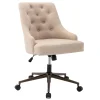 Tufted Cream Adjustable Office Chair Promotion