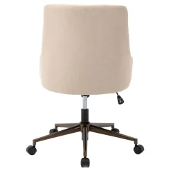 Tufted Cream Adjustable Office Chair Promotion