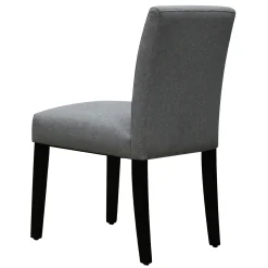 Tufted Dining Chair, Grey Flash Sale