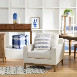 Ty Pennington Knox Upholstered Wooden Accent Chair Discount