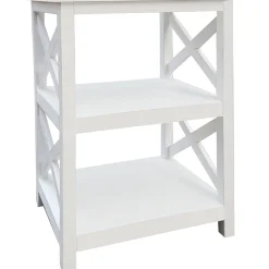 White 2-Tier Xavier Accent Table, 26 Opening Sales