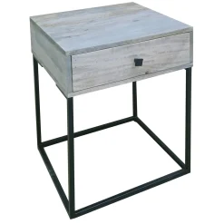 Whitewashed Nightstand Discount Online