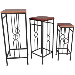 Wood Top Plant Stand, Medium Online Discount
