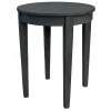Wooden Slat Round End Table Online Discount