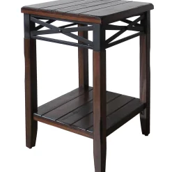 Wood/Metal X Band Plant Stand Discount Online